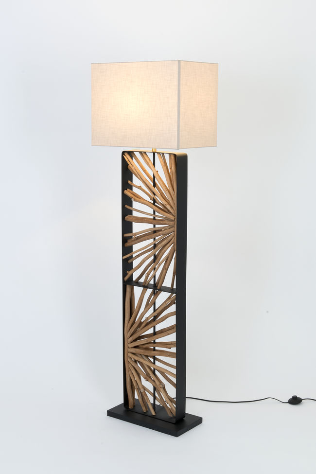 Stehlampe 1-flammig Monte Isola Wood